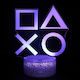Led Παιδικό Διακοσμητικό Φωτιστικό 3D PS2 Illusion Μωβ 13x13x16.5εκ.