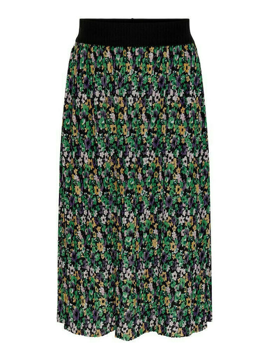 Kids Only Παιδική Πλισέ Φούστα Floral Πράσινη