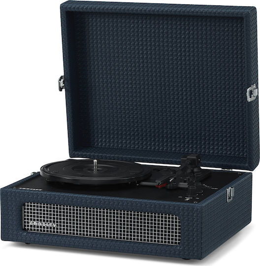 Crosley Voyager CR8017B-BK Кутия за риболовни принадлежности Грамофон с Предусилвател и Вградени говорители Черен