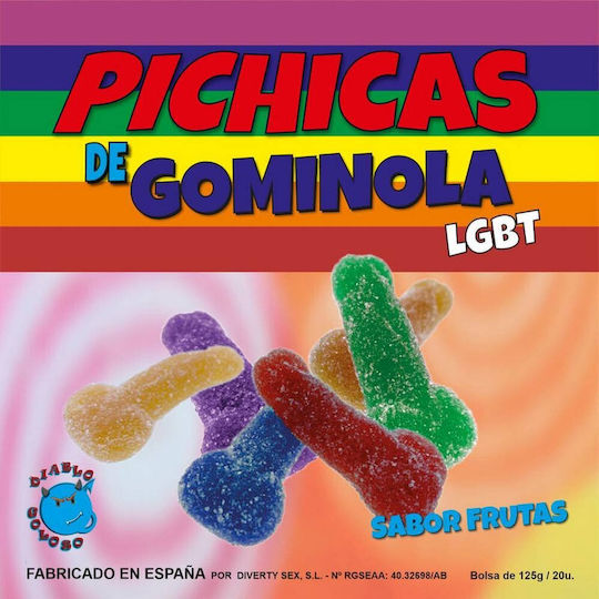 Dream Love Diablo Goloso Gummy Penis Erotic Edible Gift LGBT Sour Fruits 125gr