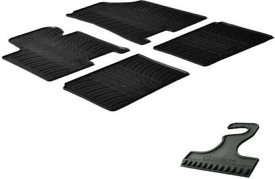 Gledring Set of Front and Rear Mats 4pcs for Hyundai i40 2011+ Black
