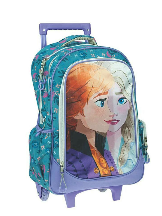 Gim Frozen School Bag Trolley Elementary, Elementary in Light Blue color