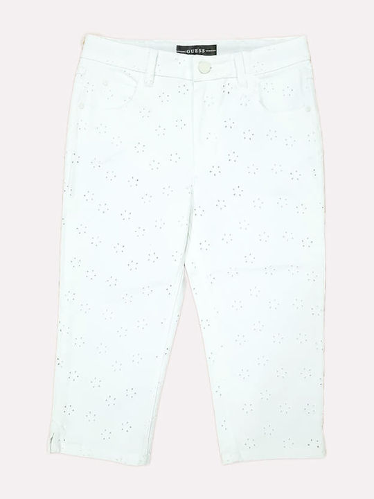 Guess Kids' Denim Pants White