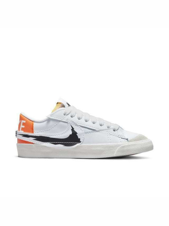 Nike Blazer Low 77 Jumbo Ανδρικά Sneakers White / Black Summit / Magma Orange