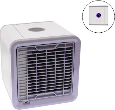 Andowl Φορητό Mini Air Cooler με 3 Ταχύτητες και RGB LED Q-COOL7 Λευκό