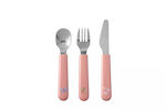 Little Dutch Baby Cutlery Set Flowers & Butterflies made of Plastic for 9+ months Pink 3pcs