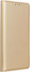 Tel1 Smart Magnet Buchen Sie Synthetisches Leder Gold (Edge 20 Pro)