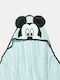 Alouette Вана за бебе-пончо Худи Mickey Mouse Светлосин