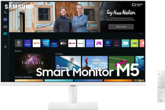 Samsung Smart Monitor M50B S27BM501EU VA HDR Smart Monitor 27" FHD 1920x1080 cu Timp de Răspuns 4ms GTG Alb