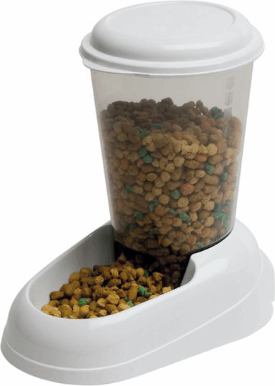 Ferplast Zenith Automatic Plastic Food Bowl with Container for Dog & Cat 3lt 29.2x20.2x28.8cm