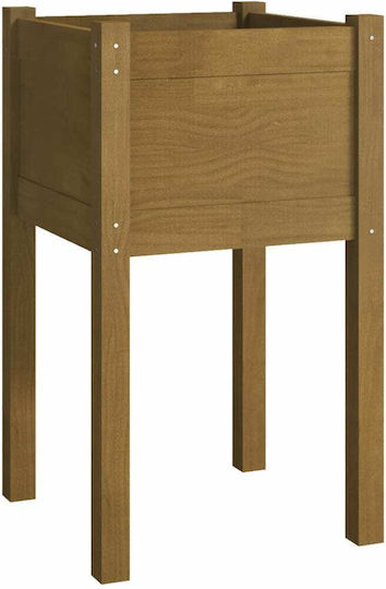 vidaXL Set 2 Jardiniere Din lemn Cerneală