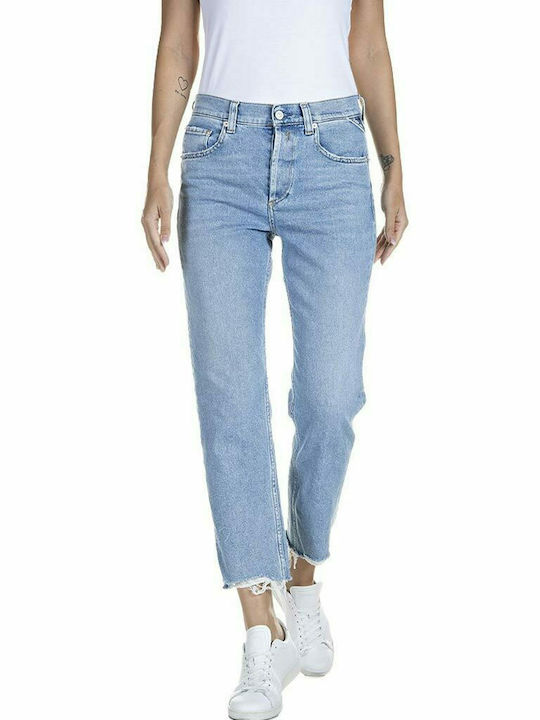 Replay High Waist Women's Jean Trousers in Straight Line