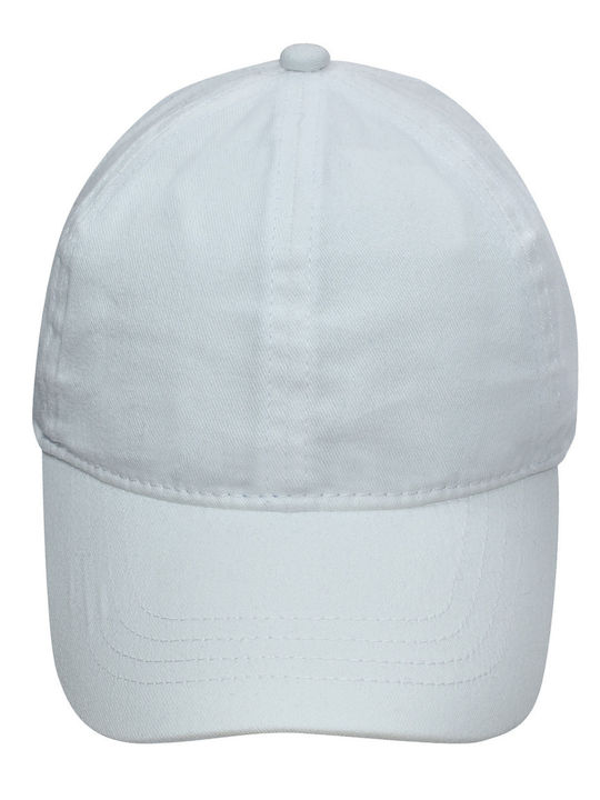 Stamion Παιδικό Καπέλο Jockey Υφασμάτινο Λευκό