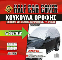 Autostatus Car Half Covers 368x167xcm Large for SUV/JEEP with Straps