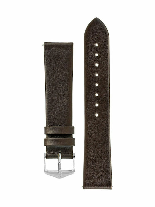 Hirsch Toronto Lederriemen Braun 18mm