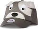 Affenzahn Kids' Hat Jockey Fabric Gray