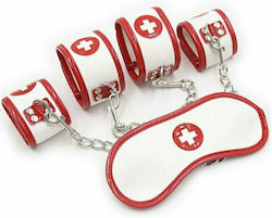 Dream Love Ohmama Fetish Mini Nurse Bondage Set BDSM Kit σε Κόκκινο Χρώμα 3τμχ