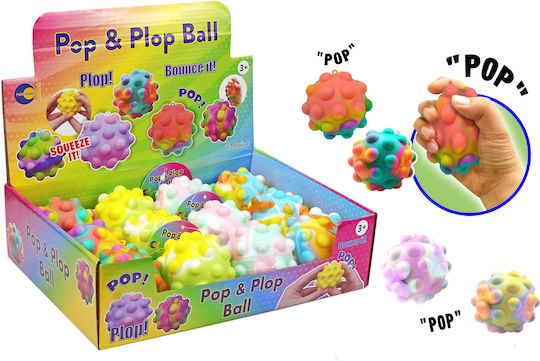 Gama Brands Squishy Ball Squishy Pop & Plop Ball Fidget Multicolour (Various Designs) 1pc