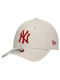 New Era 9Forty New York Yankees Γυναικείο Jockey Μπεζ