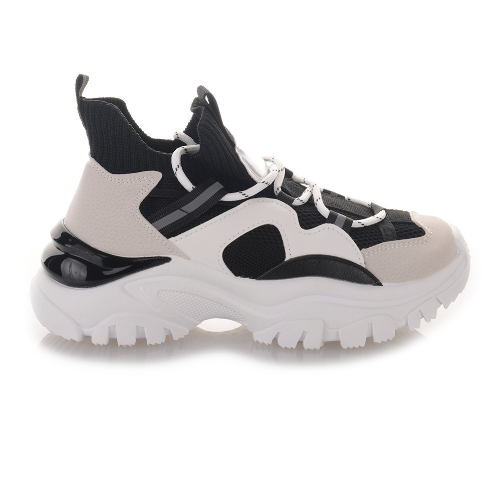 Famous Shoes Γυναικεία Chunky Sneakers Πολύχρωμα AD586BLACK Skroutz.gr