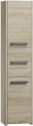 Topeshop S43 Wall Hung Cabinet Bathroom Column Cabinet L40xD30xH170cm Sonoma