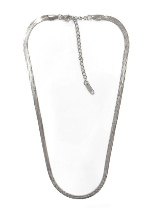 Kostibas Fashion Chain Neck Snake made of Steel Length 45cm