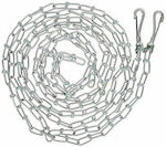 Dog Leash/Lead Chain Ν.20 Knitted in Silver color 1.8m 04231