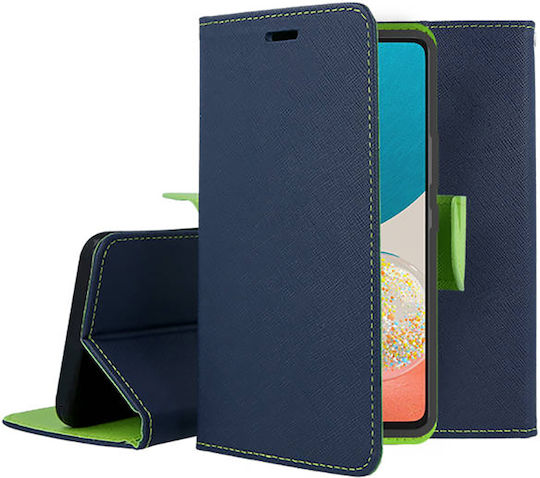 Tel1 Fancy Buchen Sie Synthetisches Leder Navy/Lime (Galaxy A53)