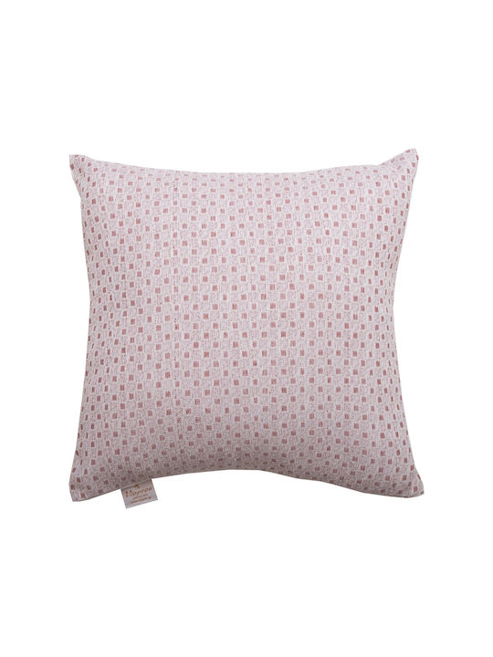 Viopros Decorative Pillow Case 3017 from 100% Cotton Coral 42x42cm.