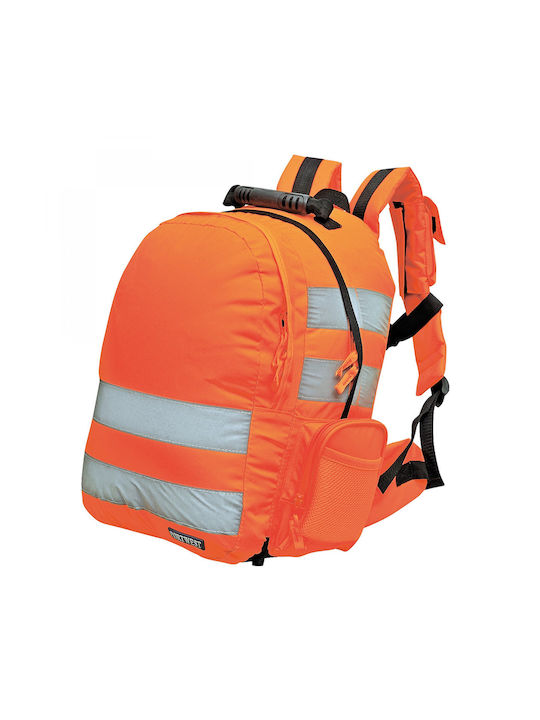 Portwest Men's Fabric Backpack Orange 25lt