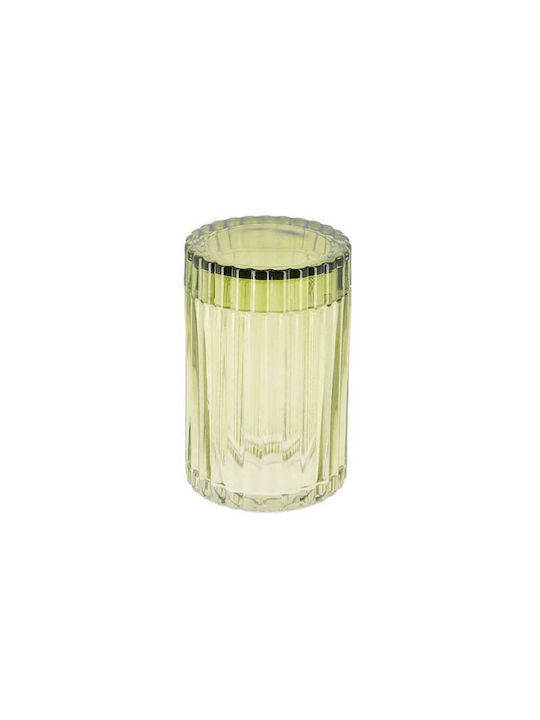 Atmosphera Glass Cup Holder Countertop Green