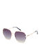 Solano Women's Sunglasses with Rose Gold Metallic Frame and Purple Gradient Polarized Lenses