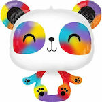 Balon Folie Jumbo Multicolor Panda 60buc Rainbow