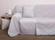 Viopros Viopros Zweisitzer-Sofa Überwurf Zwei Seiten Jacquard 180x240cm Leinen