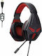 Komc G321 Over Ear Gaming Headset με σύνδεση USB Κόκκινο