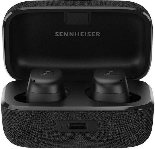 Sennheiser Momentum True Wireless 3 In-ear Bluetooth Handsfree Ακουστικά με Αντοχή στον Ιδρώτα και Θήκη Φόρτισης Black