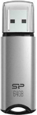 Silicon Power Marvel M02 64GB USB 3.2 Stick Gray