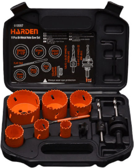 Harden Hole Saw Kit HSS for Metal and Plastic 1500gr