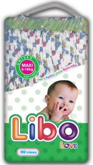 Libo Πάνες με Αυτοκόλλητο Love No. 4 για 8-18kg 40τμχ