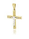 Skaras Jewels Men's Gold Cross 14K with the Crucified