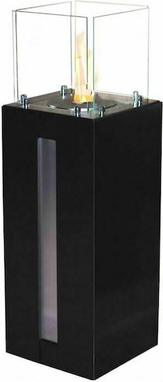 EcoHot Bio Stand 02 IW Boden Bioethanol Kamine Innen- / Außenbereich White-Inox 35x35x102cm