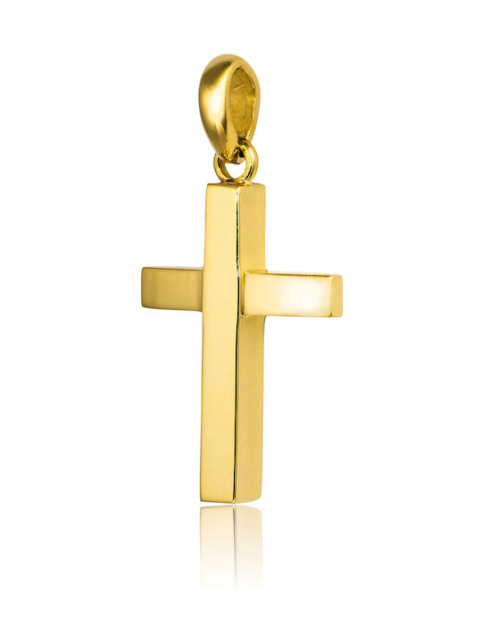 Skaras Jewels Men's Gold Cross 18K