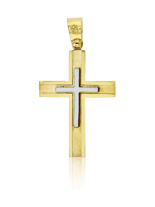 Skaras Jewels Men's Gold Cross 14K