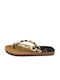 Playa Santa Aruba Damen Flache Sandalen Animal Print Leopard