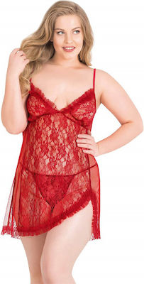 Plus Size Sexy babydoll Samantha red