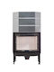 Lazaru e-PRISMA 70/51 eP70-51-SF Kaminofen Holz 11.2kW Prismatisch mit Schiebeschranktür