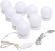 vidaXL USB Vanity Mirror LED Light Warm to Cool White 5V
