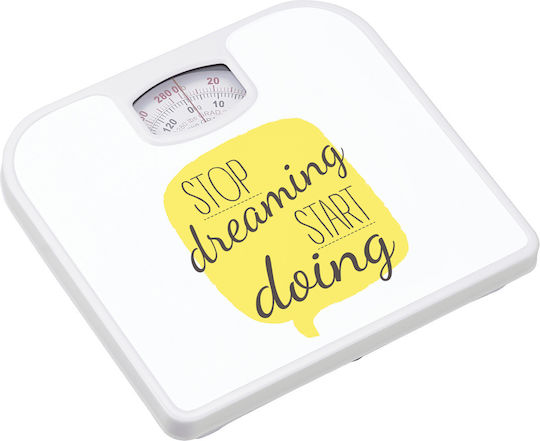 Happy House Αναλογική Ζυγαριά σε χρώμα Λευκό Stop Dreaming Start Doing 79.1007436