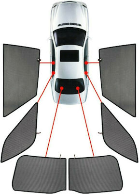 CarShades für Toyota Korolla Kombi 2020 Schwarz gefärbt 6Stück