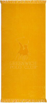 Greenwich Polo Club Yellow Cotton Beach Towel 190x90cm
